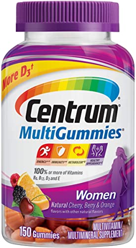 Centrum Women MultiGummies Multivitamin Added D3 Supplement Gummies